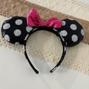 Disney Minnie Mouse Head Band Pink, Black and Pink